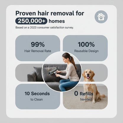 Reusable pet hair cleaner