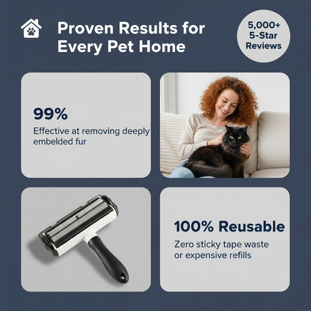 Reusable pet hair remover