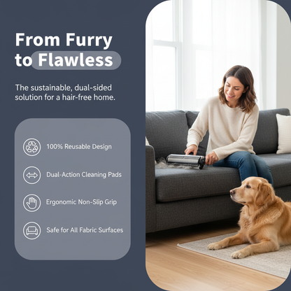Reusable pet hair remover