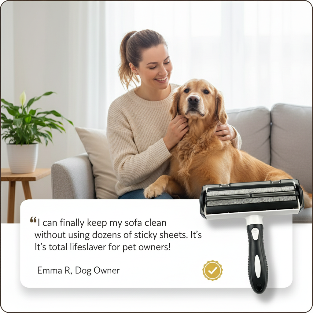 Reusable pet hair cleaner