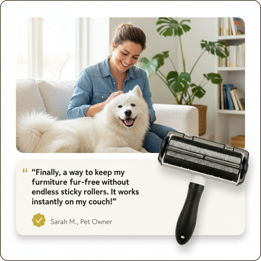 Reusable pet hair remover